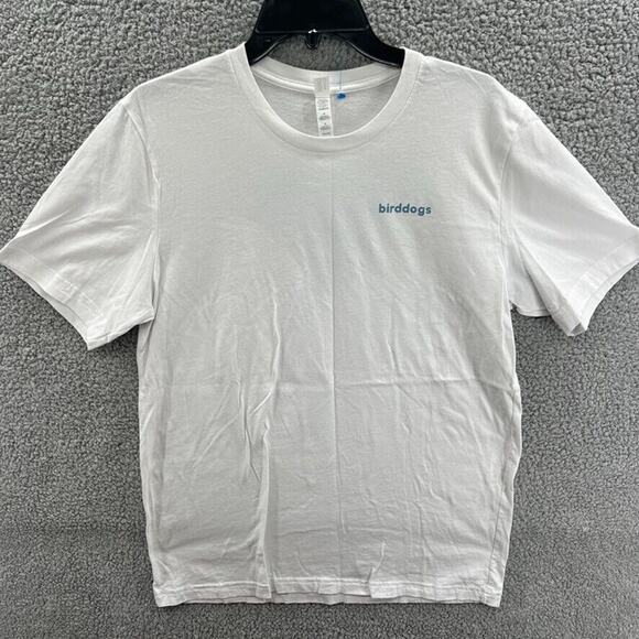 Bird Dogs Shirt Mens L White Short Sleeve Casual Graphic Tee Logo - Picture 1 of 11